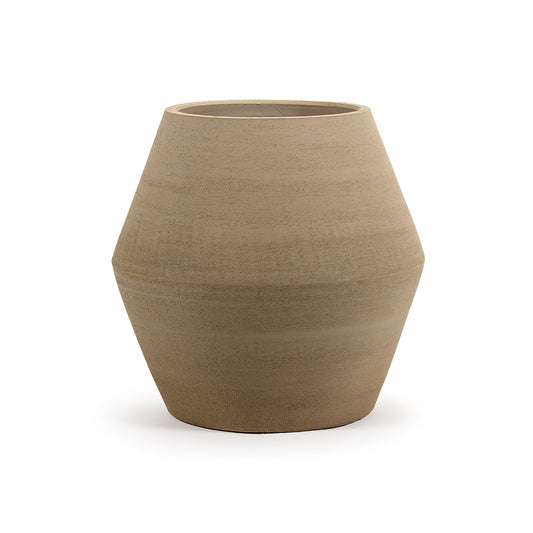 PLANT POT WITH BIEGE CONSTRUCT
