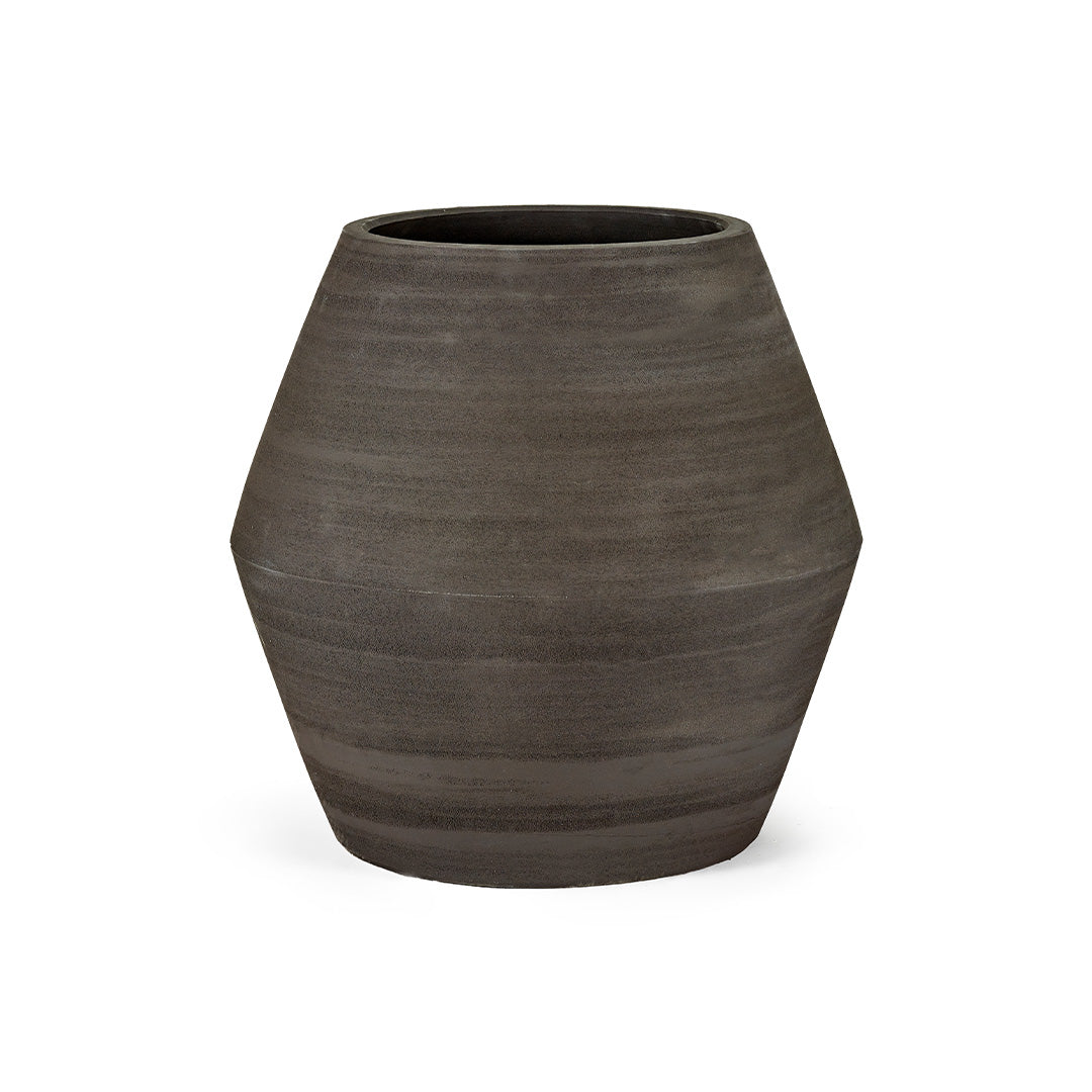 PLANT POT WITH BLACK CONSTRUCT