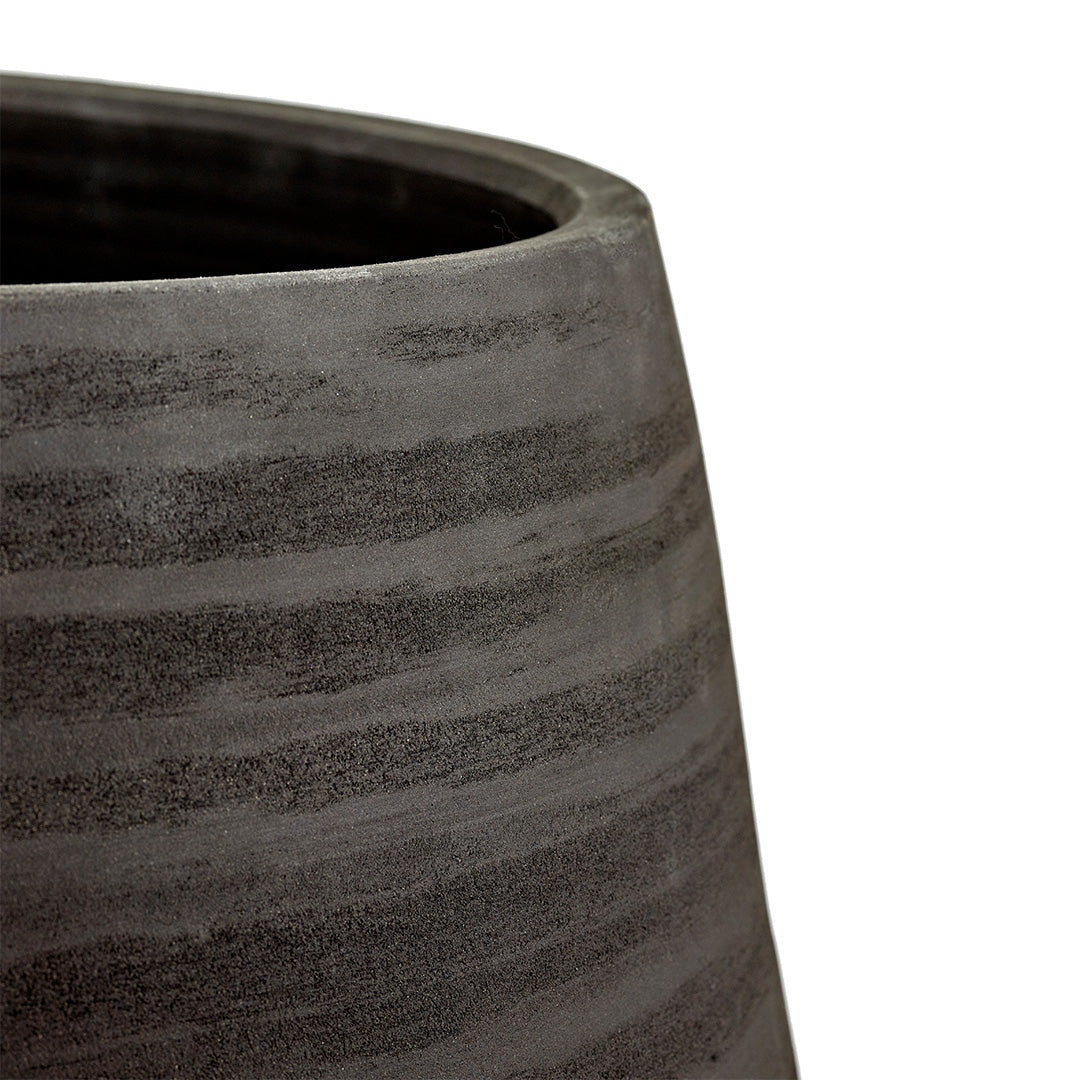 PLANT POT L BLACK CONSTRUCT