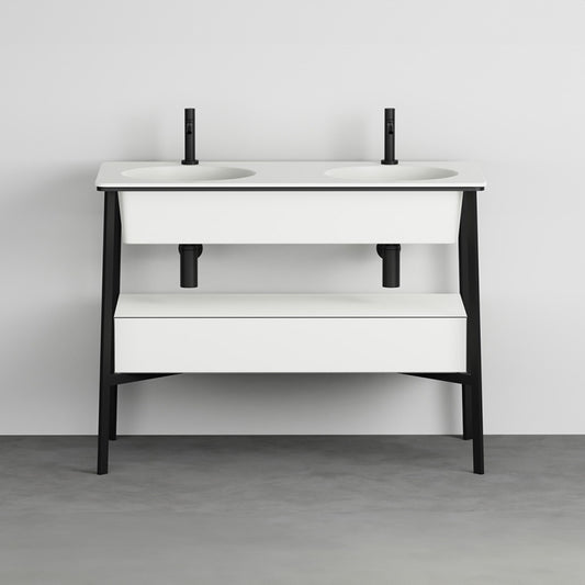 DOUBLE BASIN WITH DRAWER