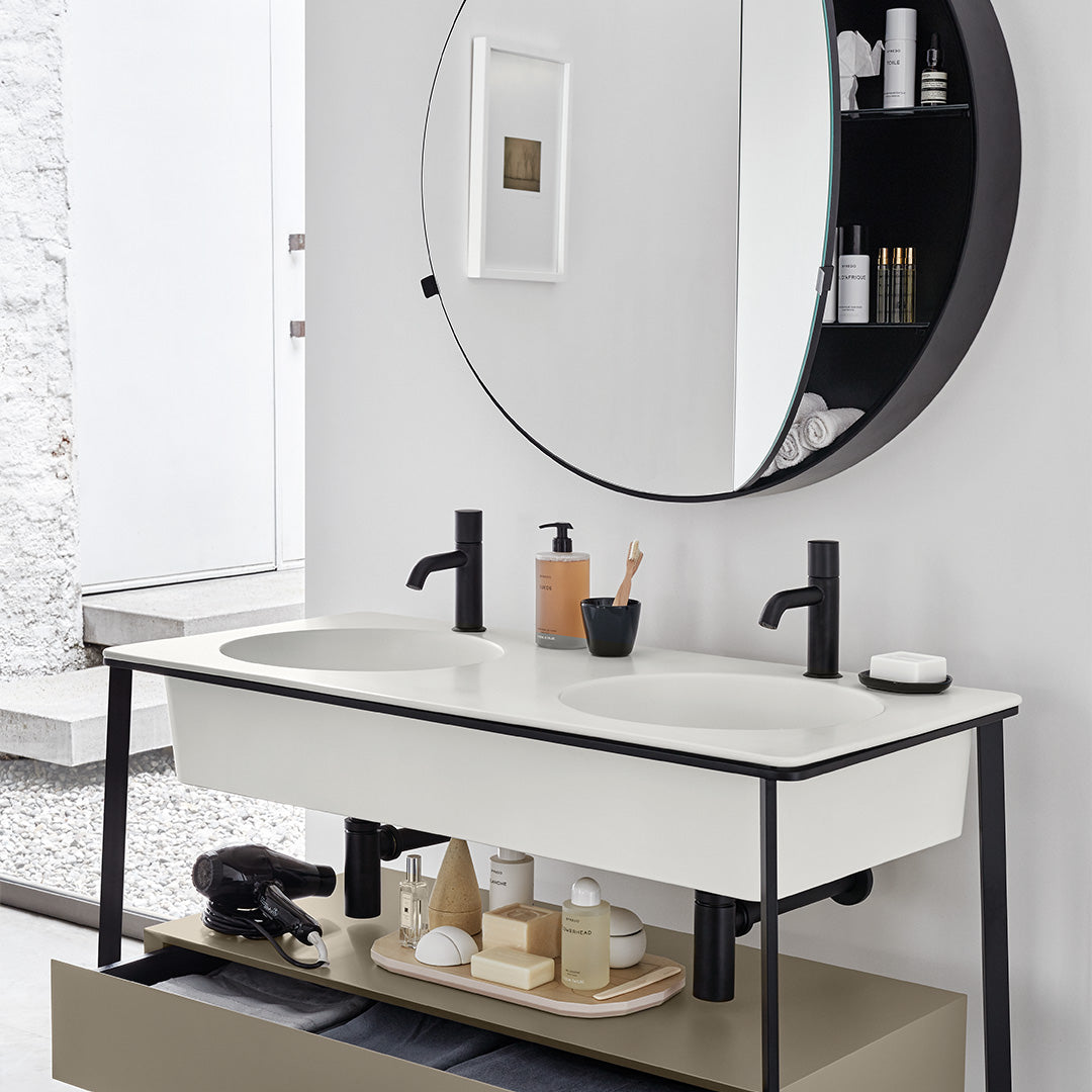 DOUBLE BASIN WITH DRAWER