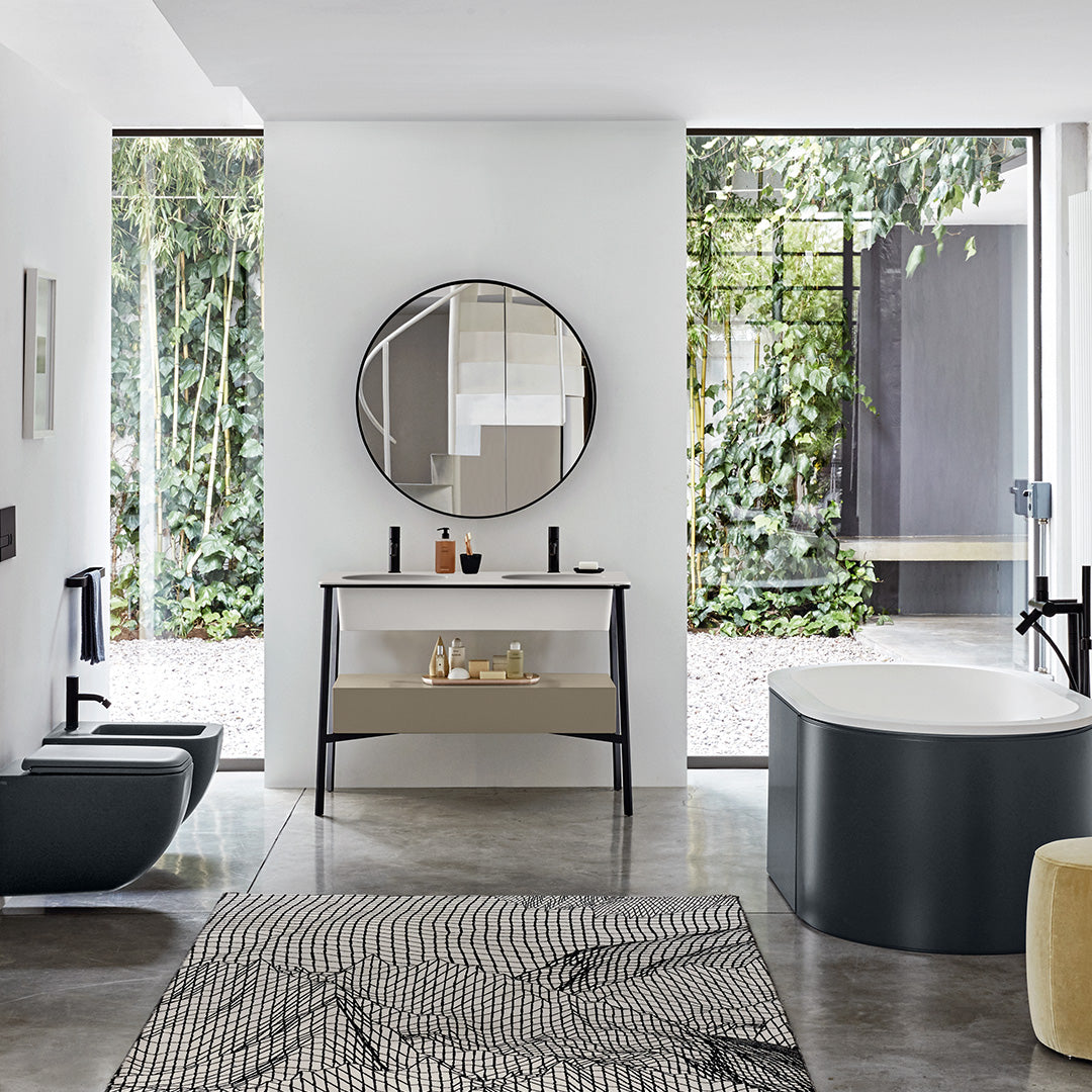 DOUBLE BASIN WITH DRAWER