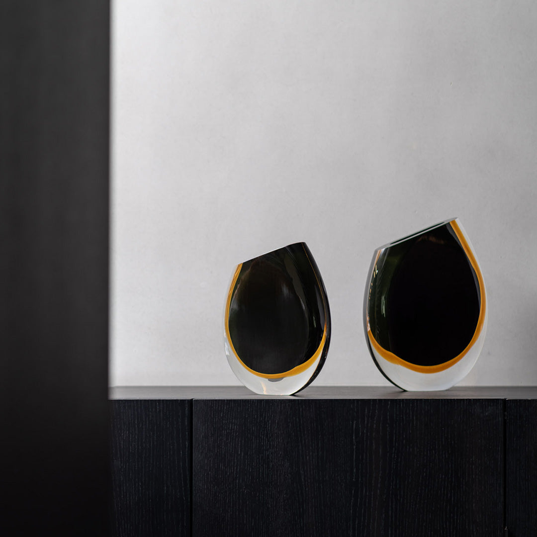 VASE 96 BLACK AMBAR