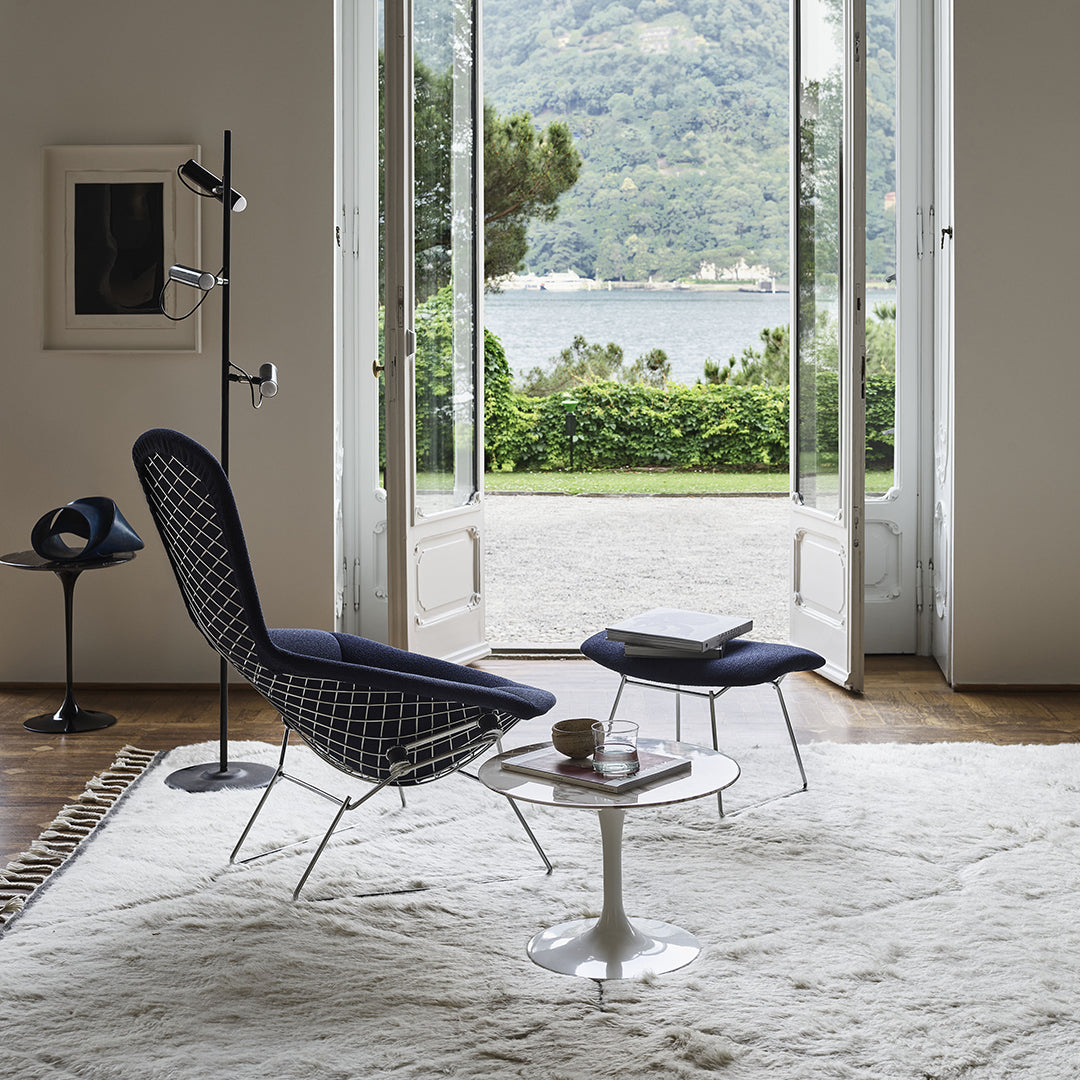 BERTOIA HIGH BACK CHAIR AND OTTOMAN