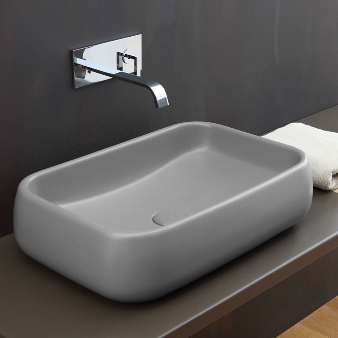 SHUI RECTANGULAR ON TOP WASHBASIN 60