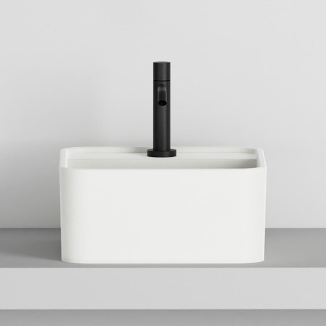 SQUARE 35 WASHBASIN WITH ONE HOLE