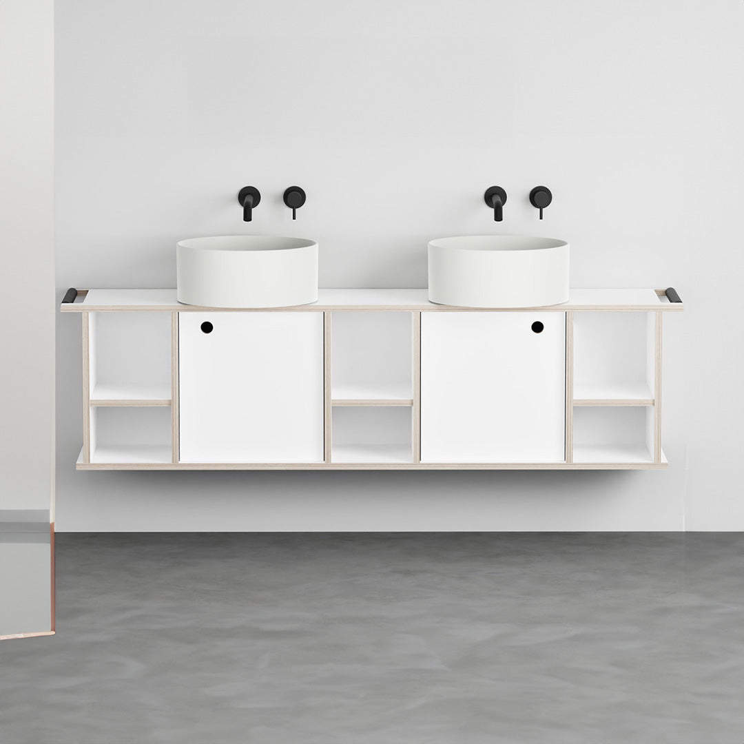 THEO 175 WITH 2 DOORS AND 3 OPEN COMPARTMENTS