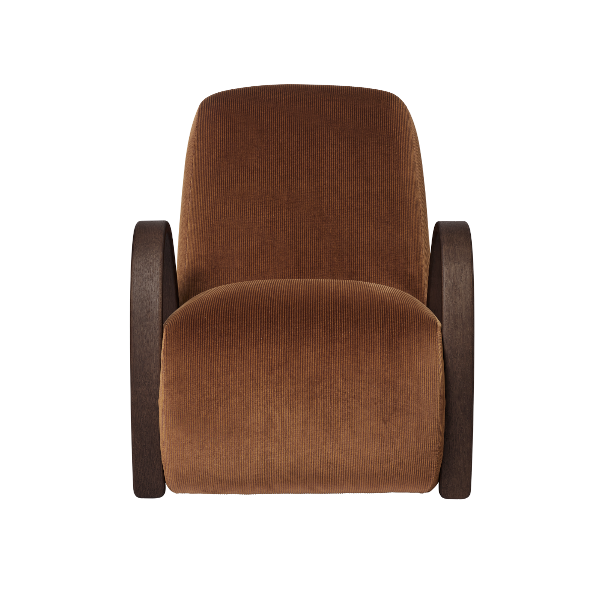 BUUR LOUNGE CHAIR - DEVORE VELVET RUST