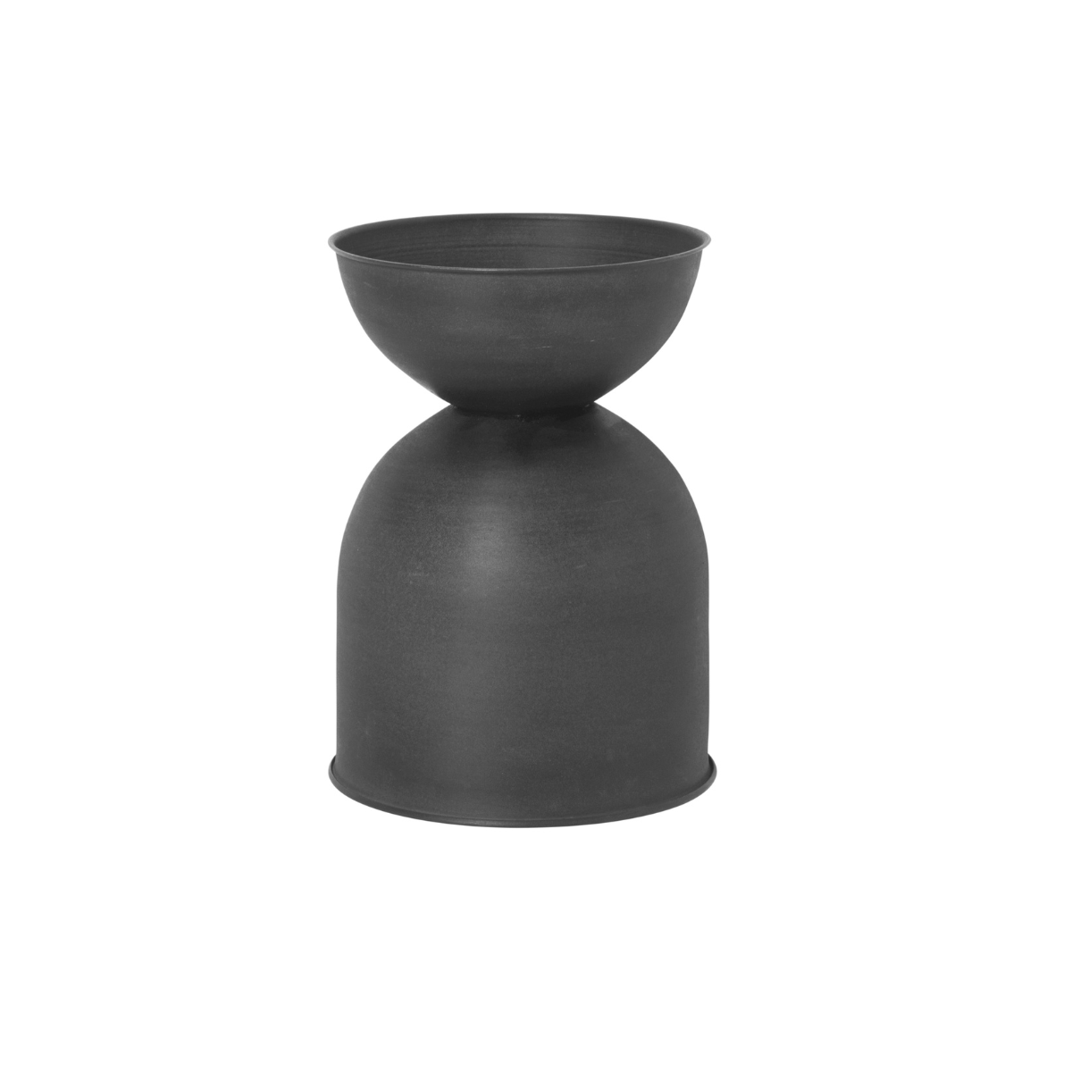 HOURGLASS POT - MEDIUM - BLACK