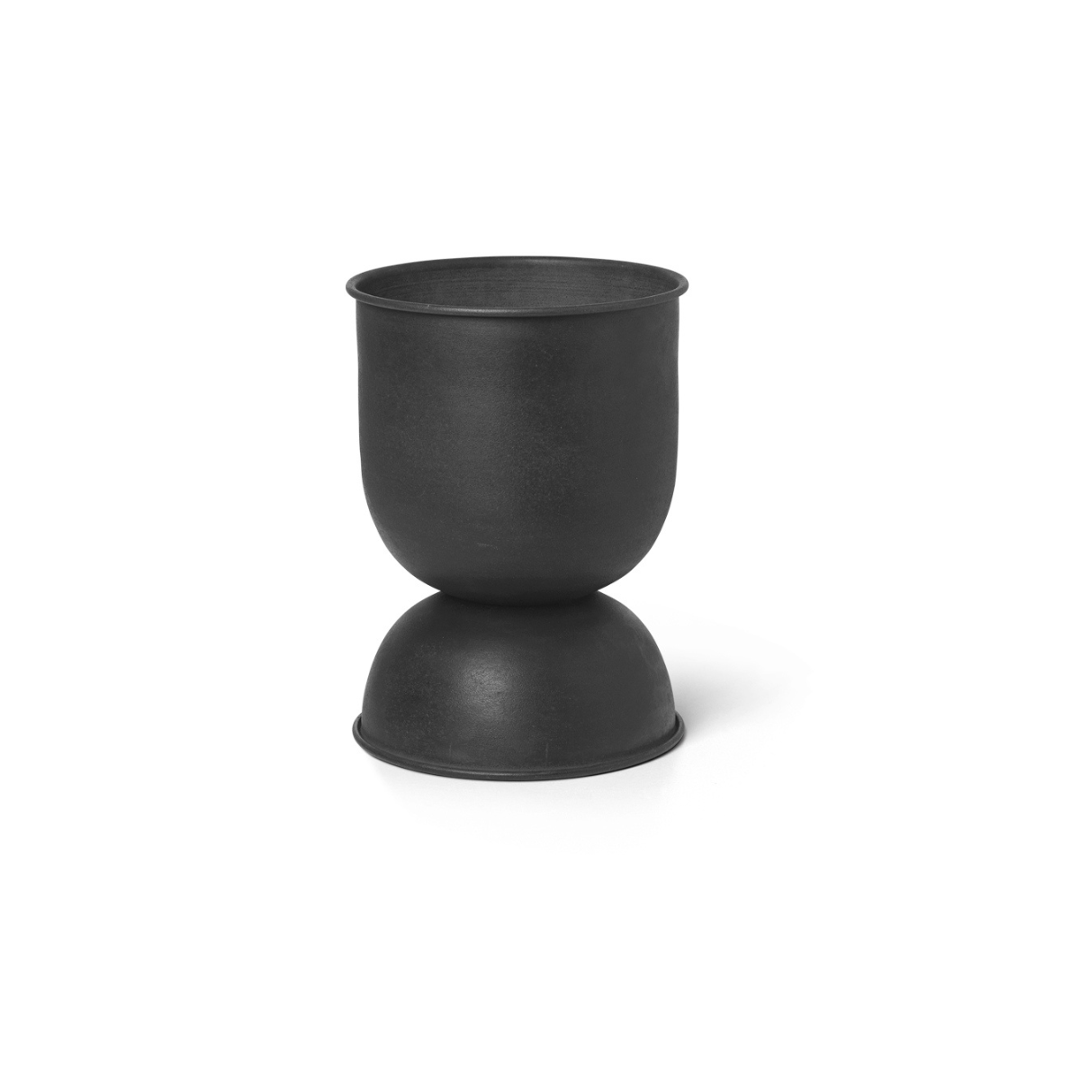HOURGLASS POT - SMALL - BLACK