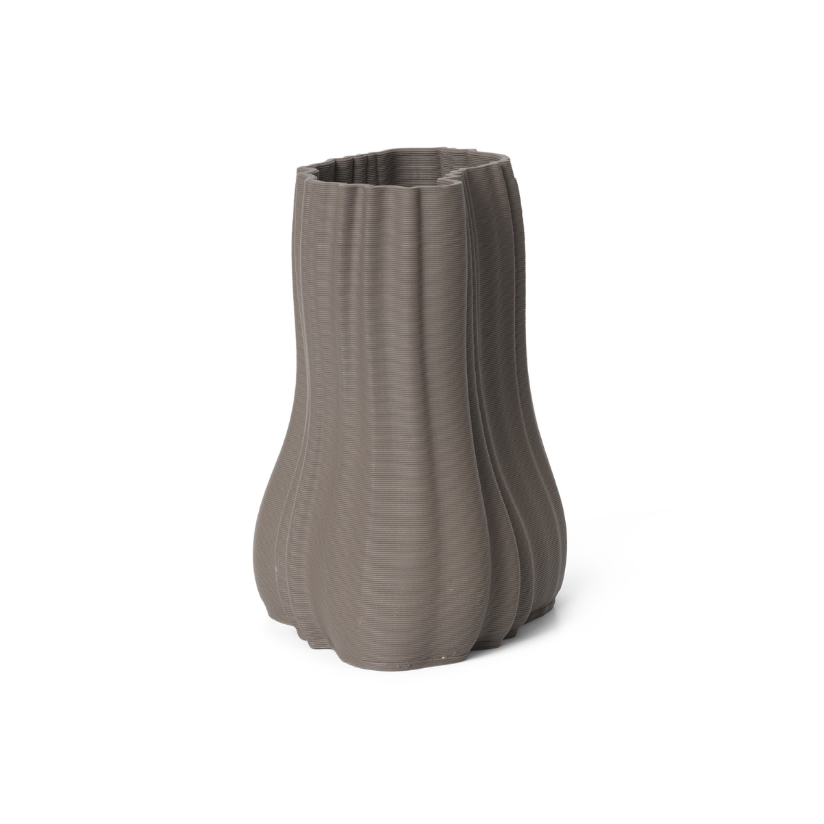 MOIRE VASE SMALL - ANTHRACITE