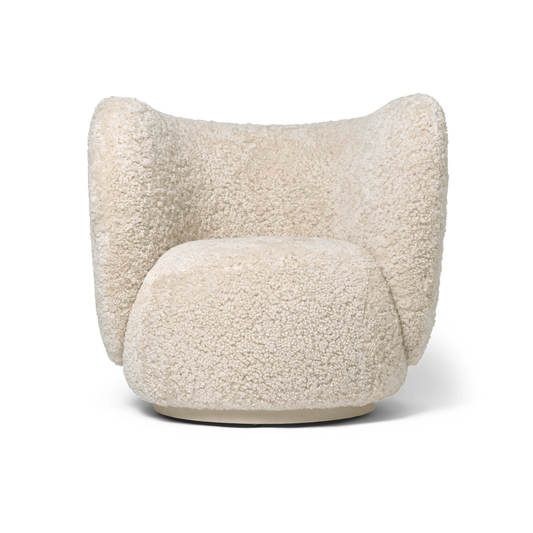 RICO LOUNGE CHAIR - SWIVEL - SHEEPSKIN