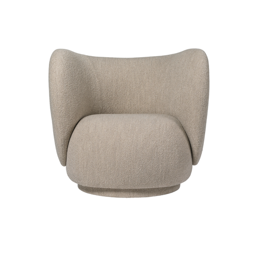 RICO LOUNGE CHAIR - WOOL BOUCLE